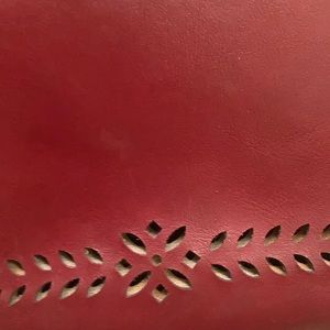 Plum red mondani New York handbag used but great